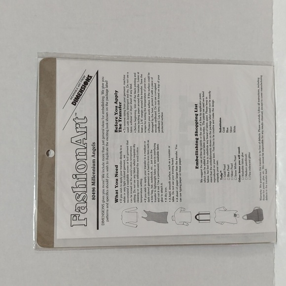 Dimensions Fashion Art 80496 Millenium Angels Iron-On Transfer - New Sealed - Picture 2 of 4